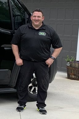 Bill Fry standing in front of van, Just Call Bill For All Plumbing Services