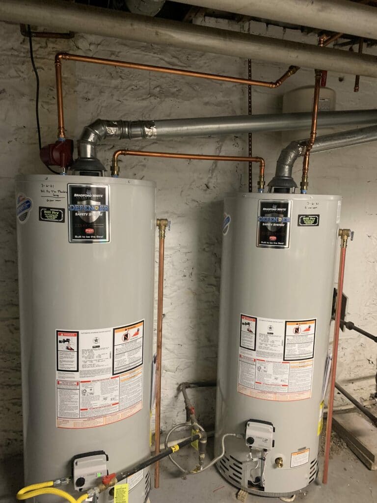 Water heater in basement